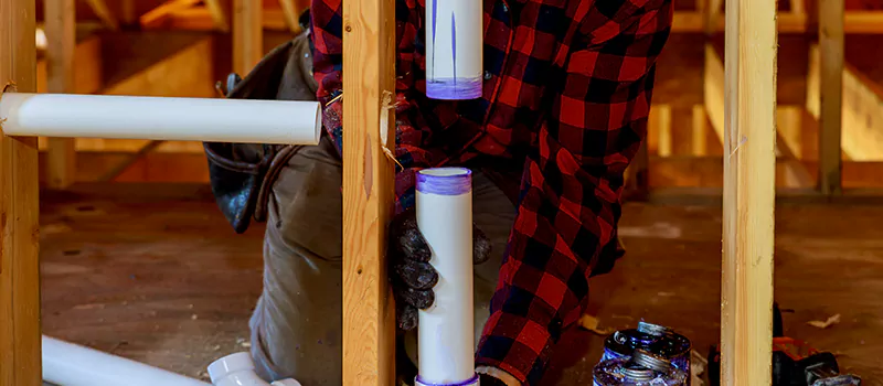 Process of Rough In Plumbing in Nobleton, Ontario